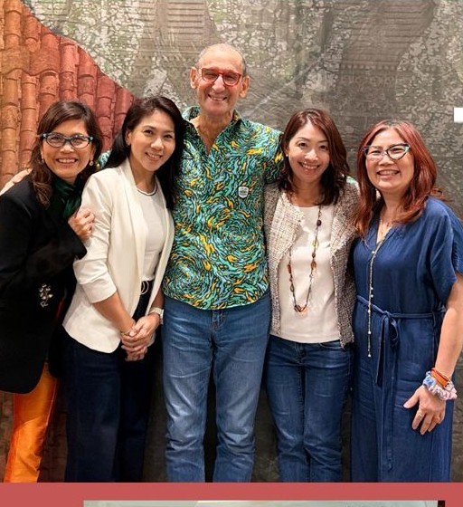 Lab participants with Allan Parker OAM